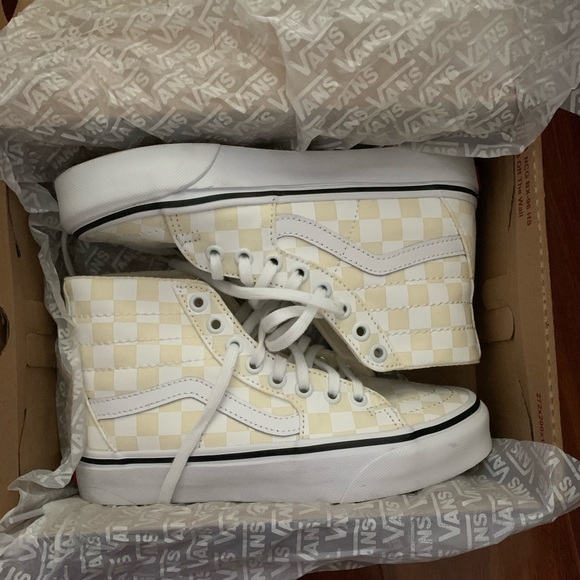 Urban Outfitters Shoes - Vans s-k8 checkered high top sneakers